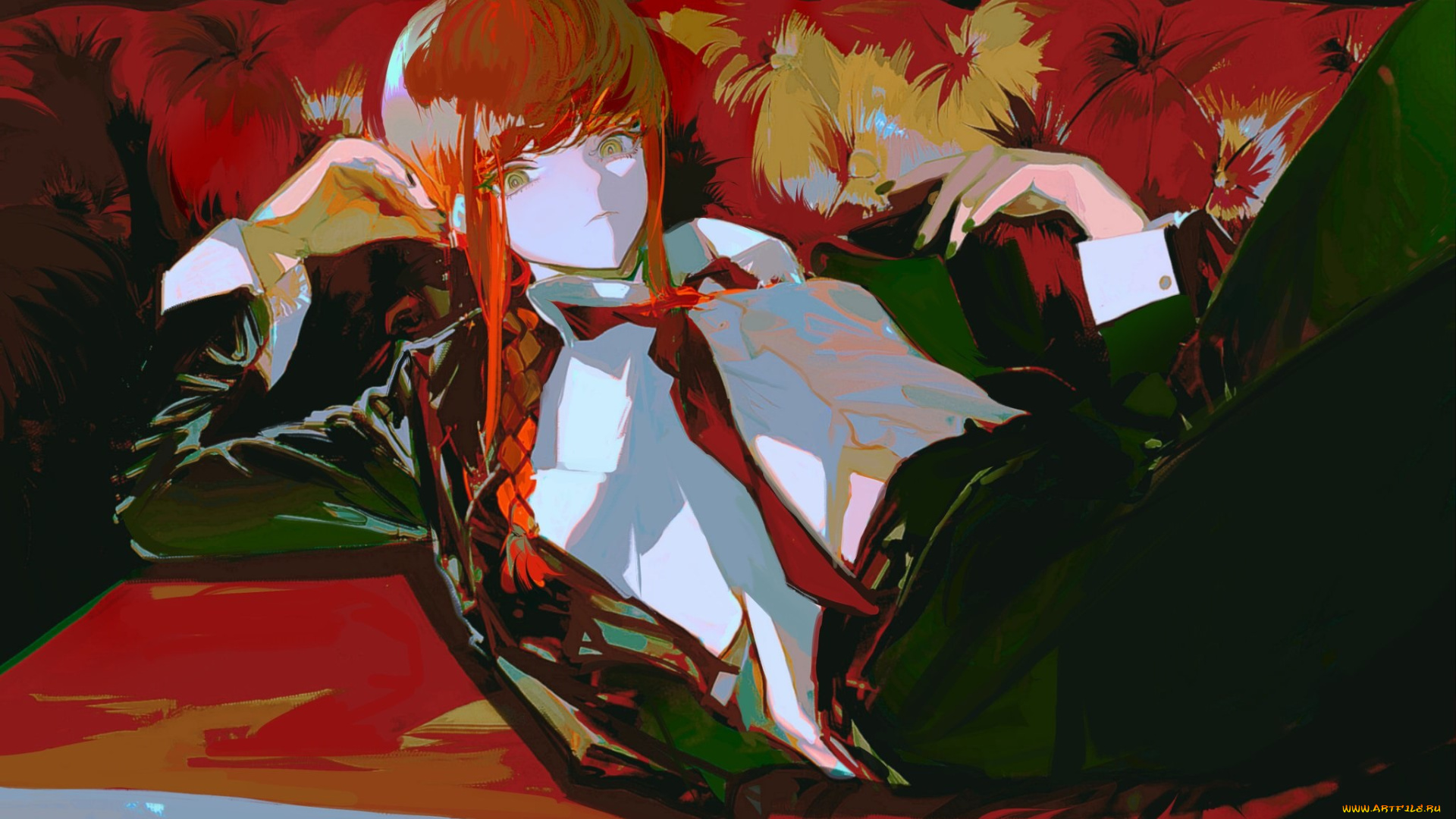 аниме, chainsaw, man, девушка