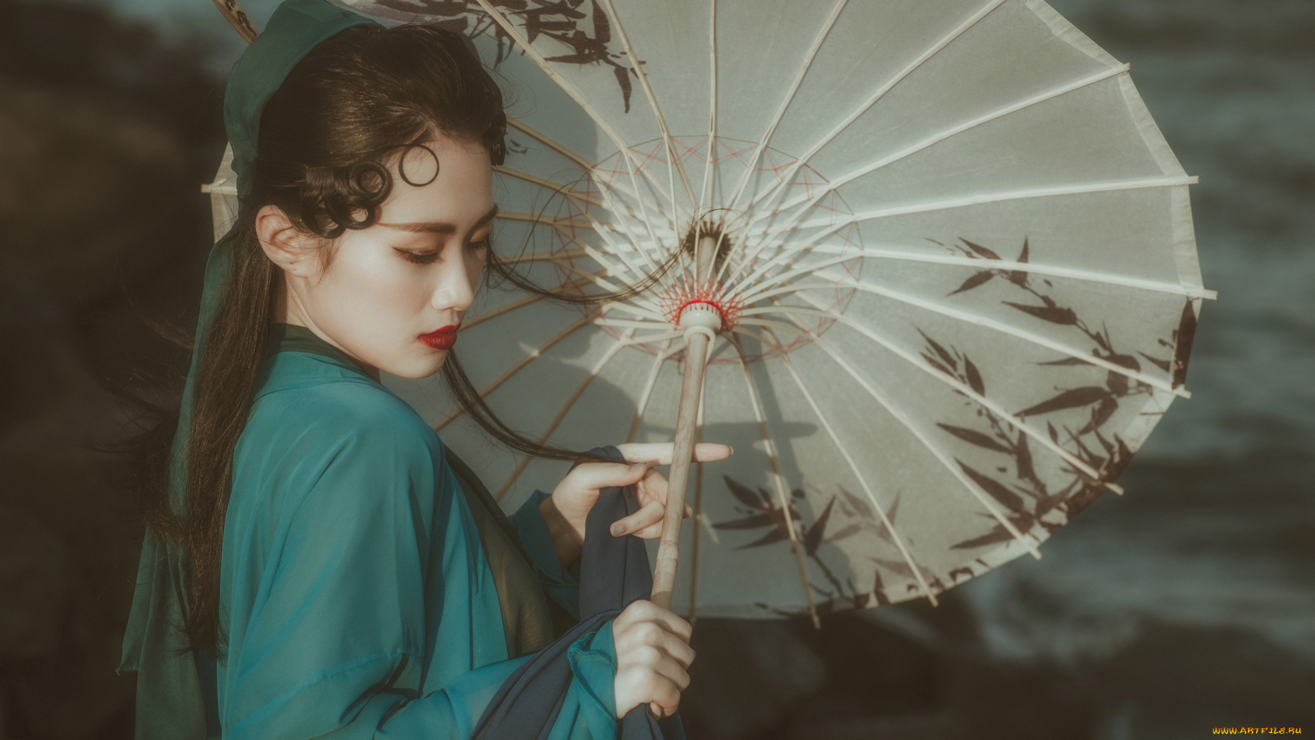 девушки, -, азиатки, девушка