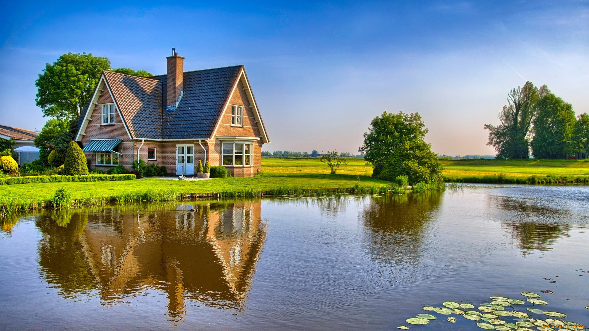 города, -, здания, , дома, пейзаж