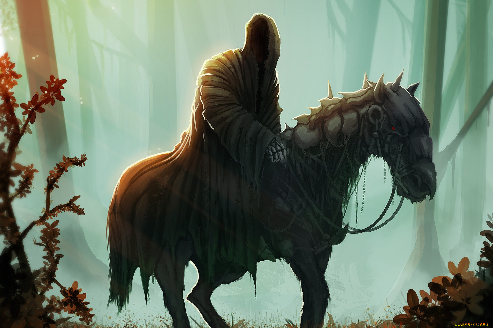 фэнтези, нежить, всадник