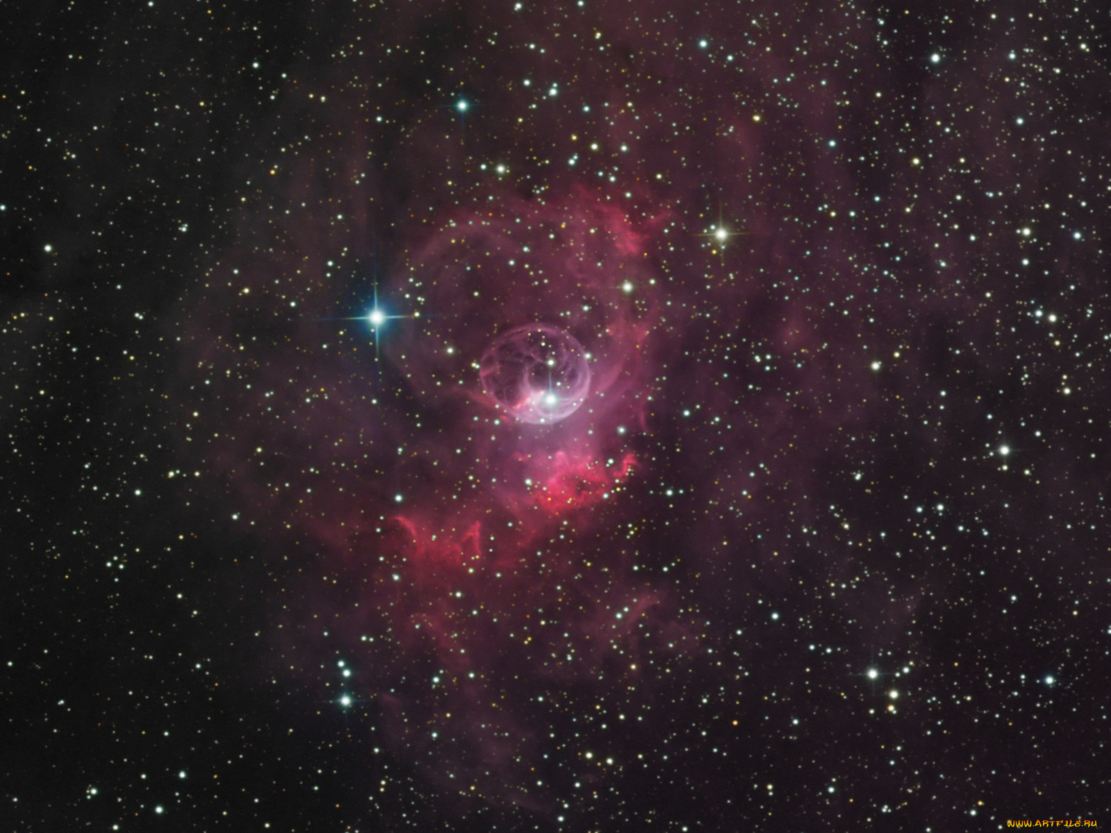 туманность, пузырь, космос, галактики, туманности