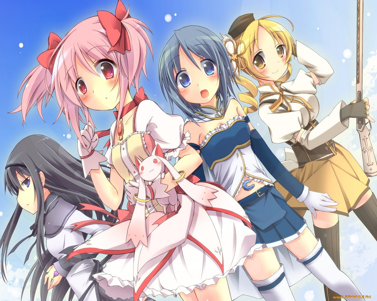mahou, shoujo, madoka, magica, аниме, magika