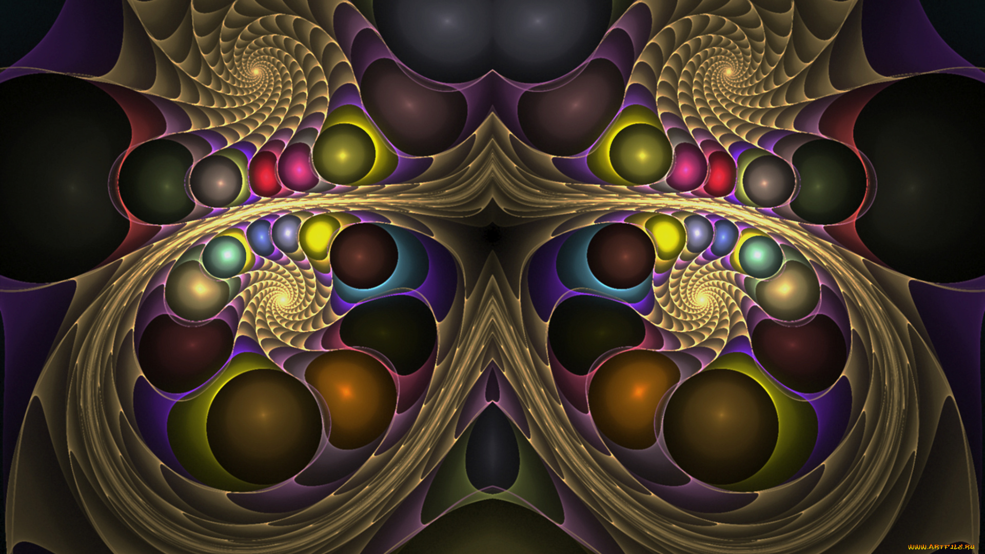 3д, графика, fractal, фракталы, фон, узор