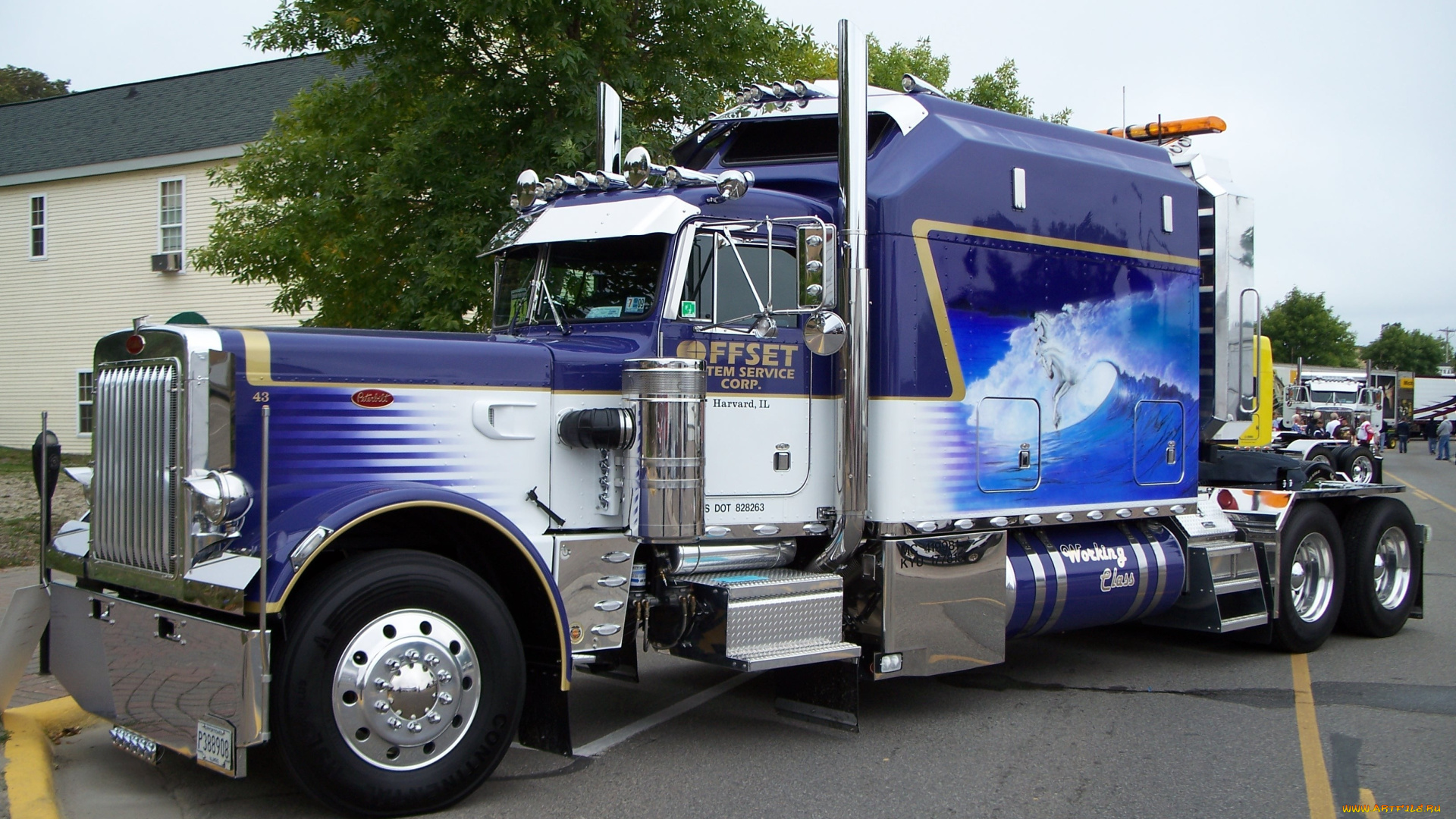 автомобили, peterbilt, кабина, грузовик, спальный, отсек