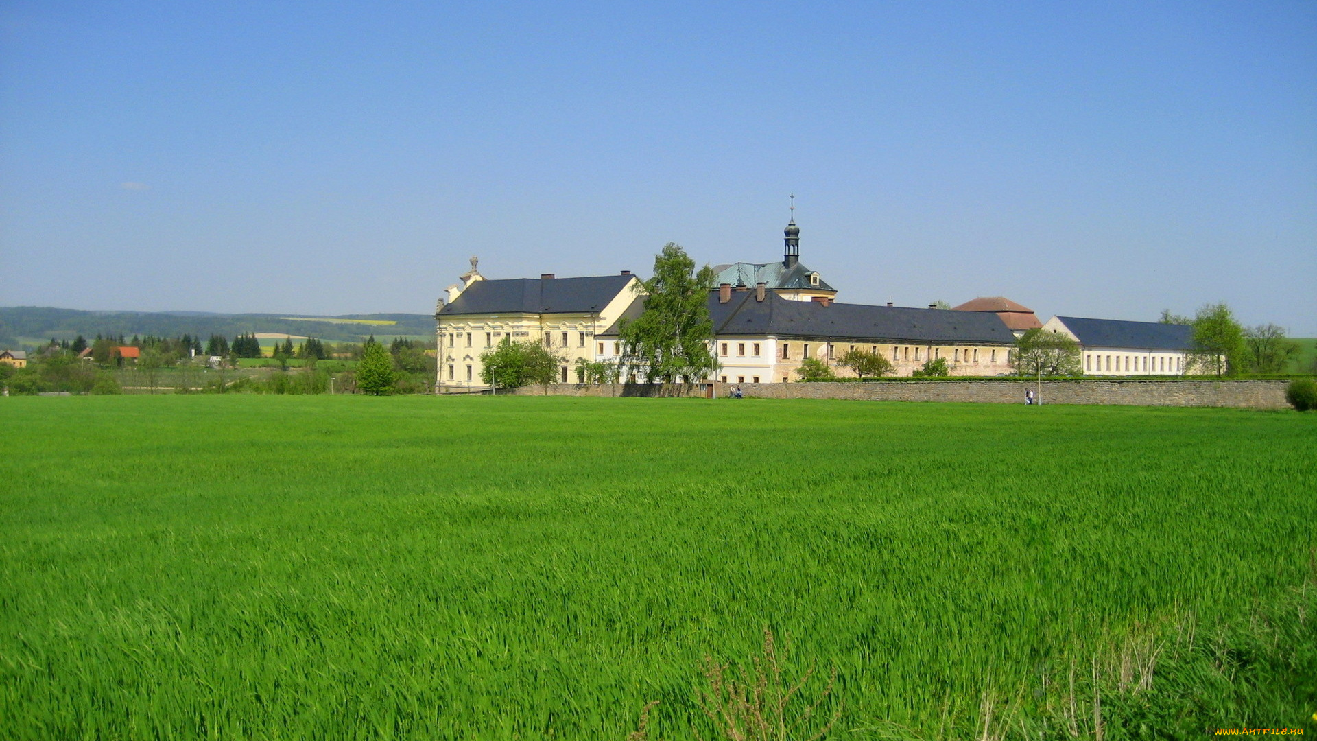 города, дворцы, замки, крепости, здания, стена, башня, трава