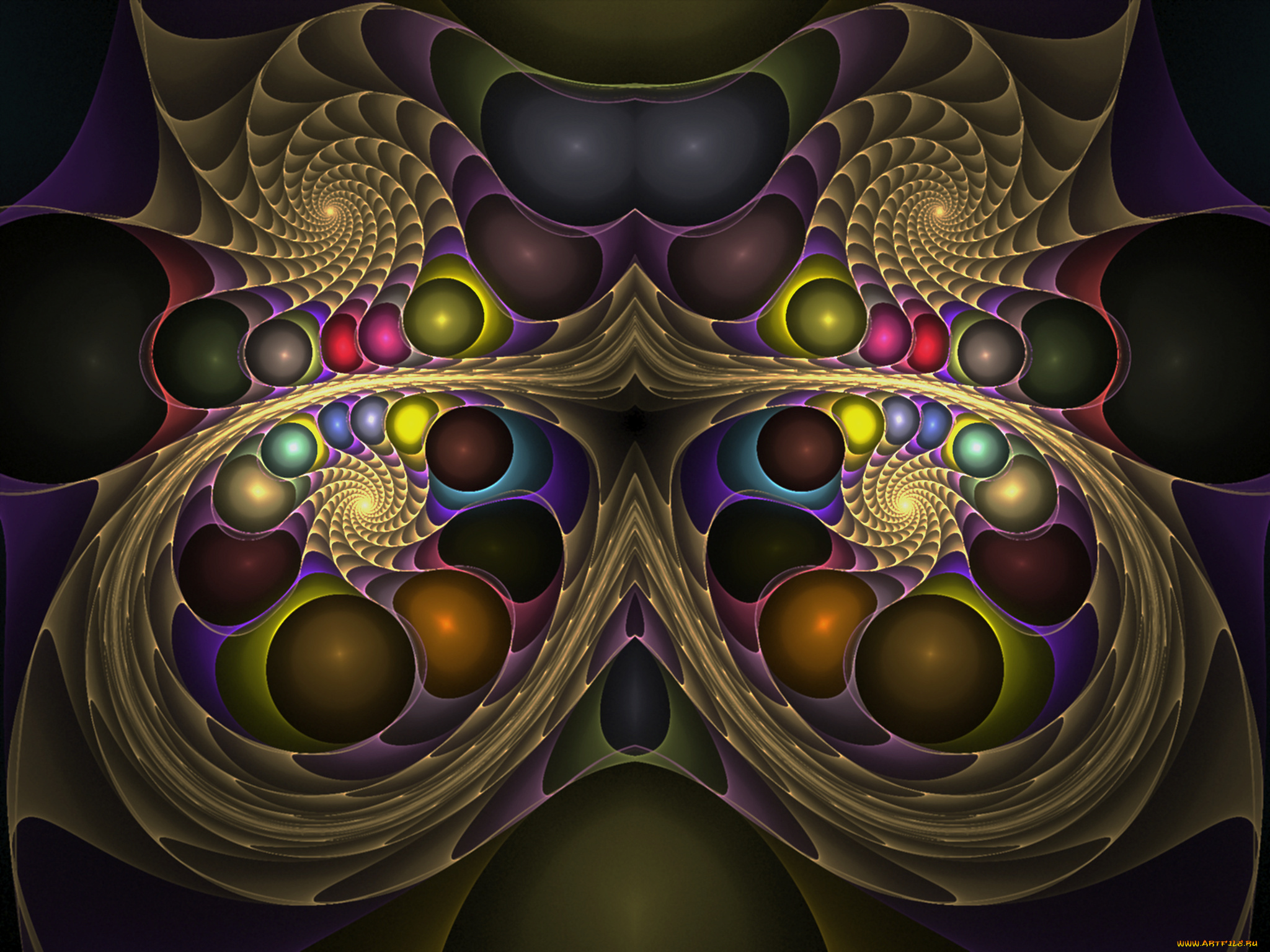 3д, графика, fractal, фракталы, фон, узор