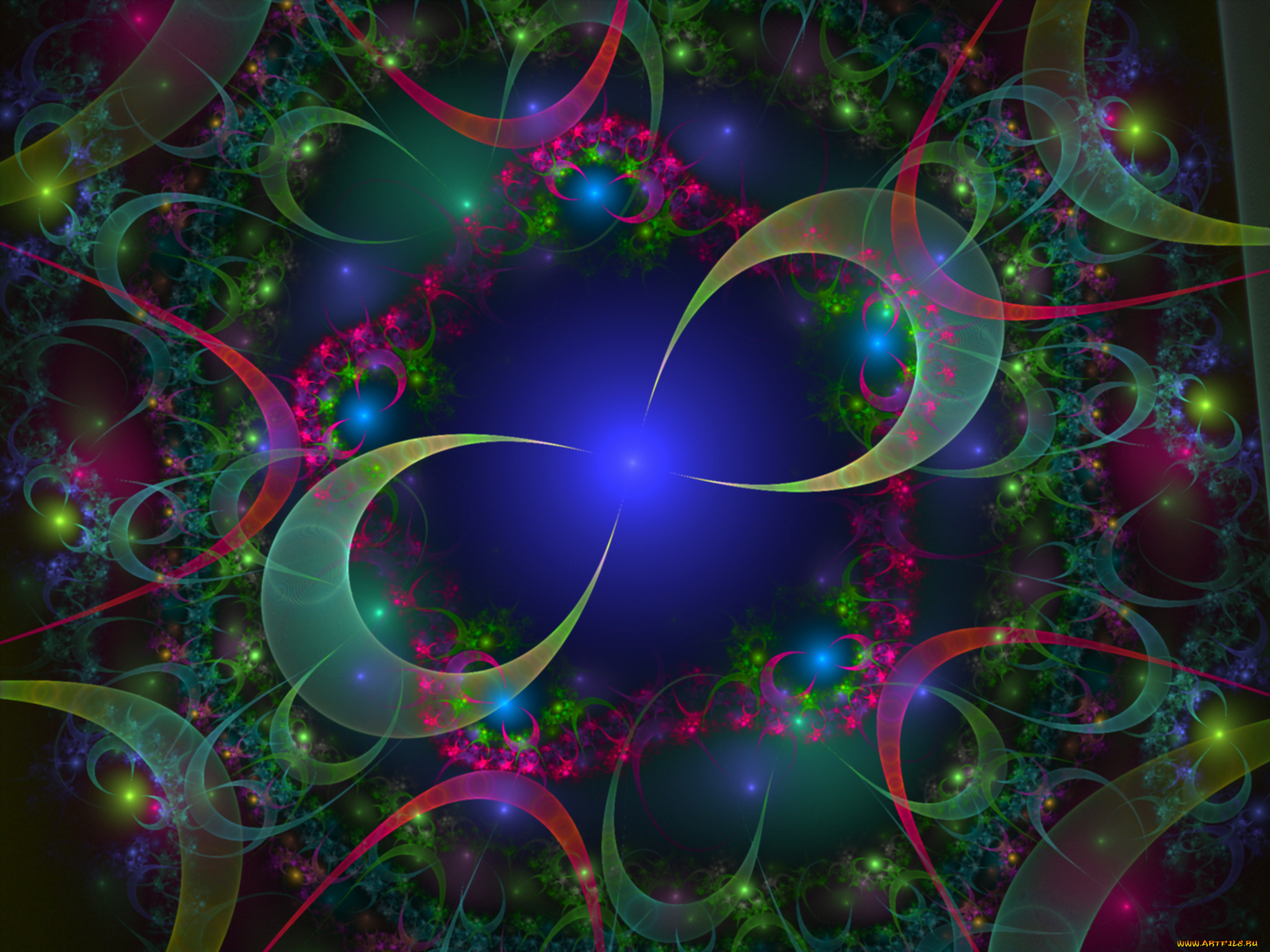 3д, графика, fractal, фракталы, узор, фон