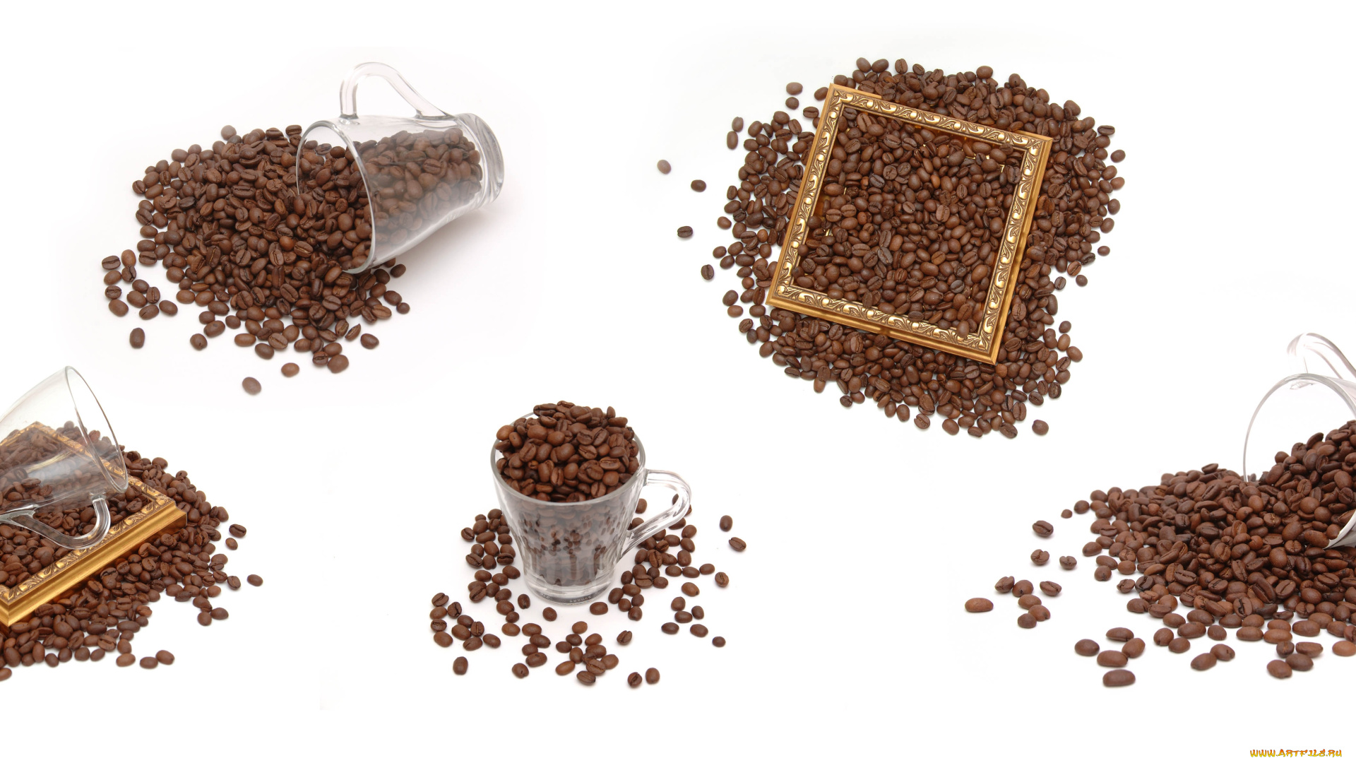 еда, кофе, кофейные, зёрна, коллаж