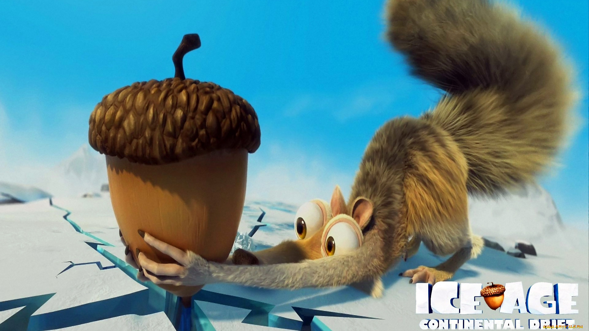 ice, age, continental, drift, мультфильмы, ледниковый, период, орех, белка