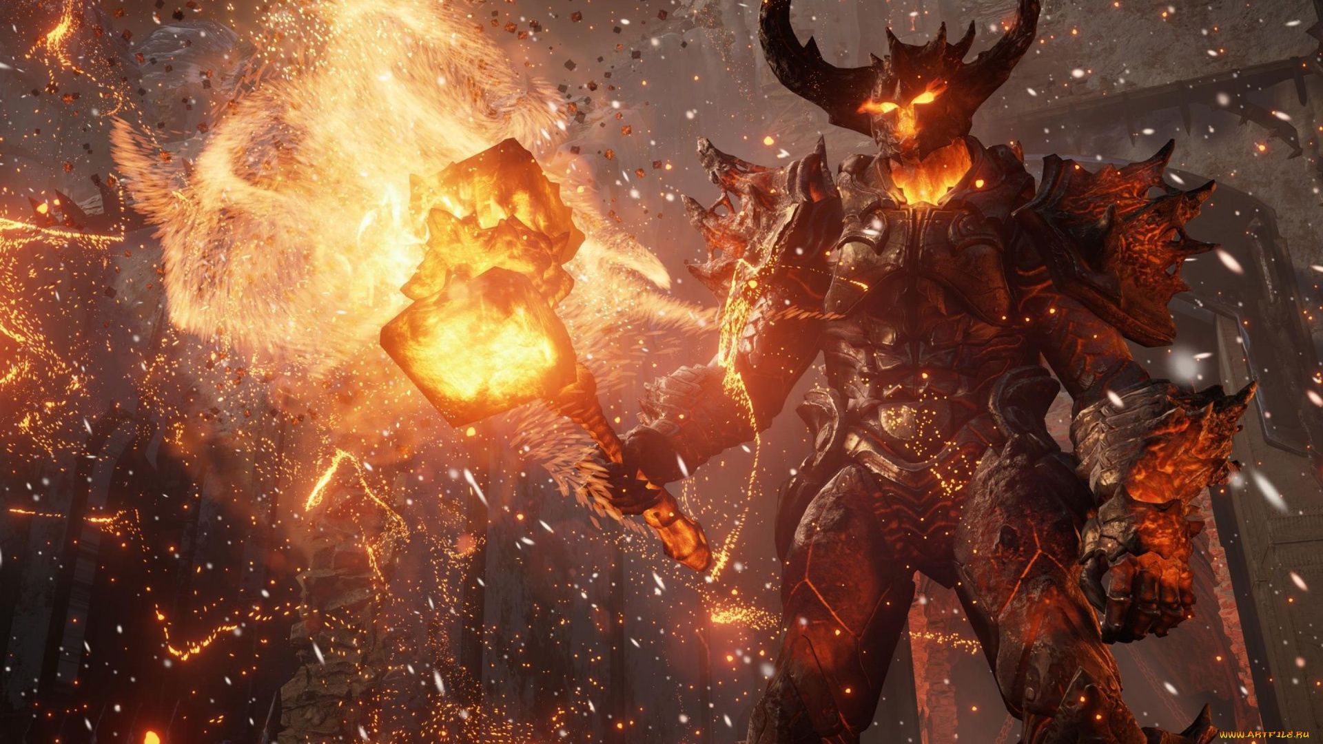 unreal, engine4, видео, игры, engine, молот, монстр