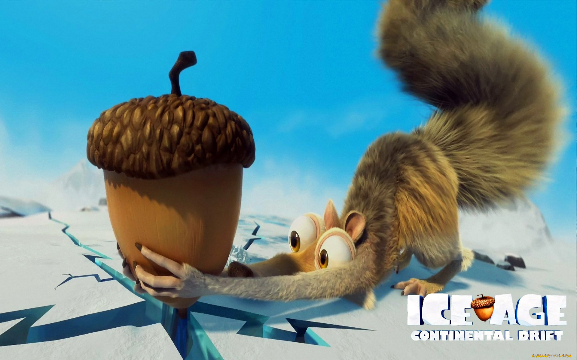 ice, age, continental, drift, мультфильмы, ледниковый, период, орех, белка