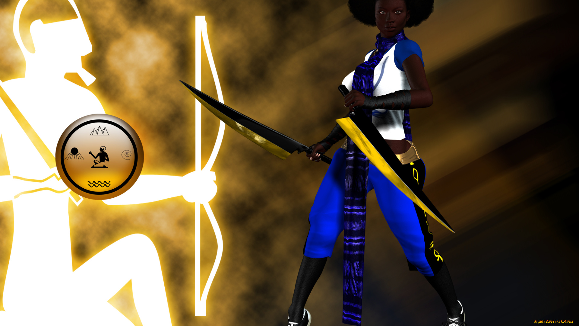 3д, графика, fantasy, , фантазия, девушка, фон