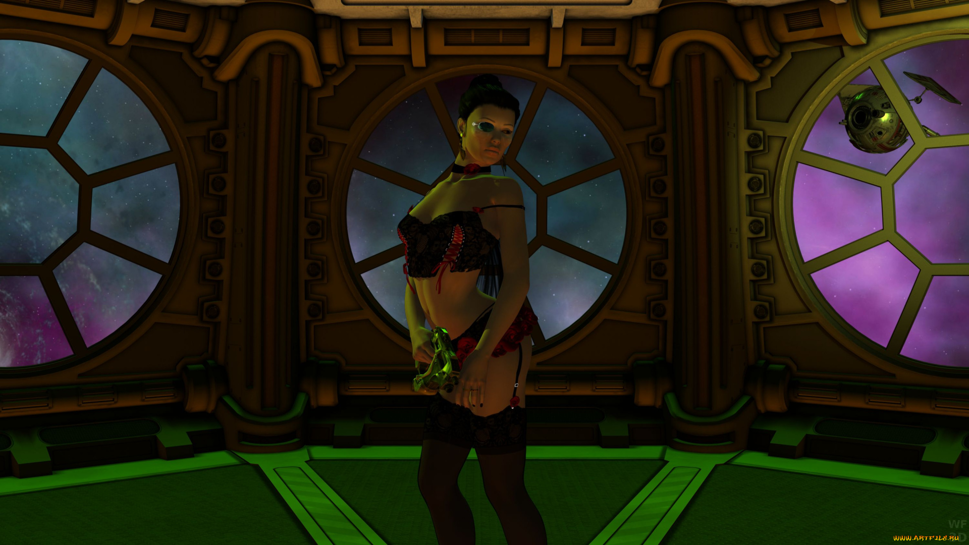 3д, графика, fantasy, , фантазия, девушка, оружие