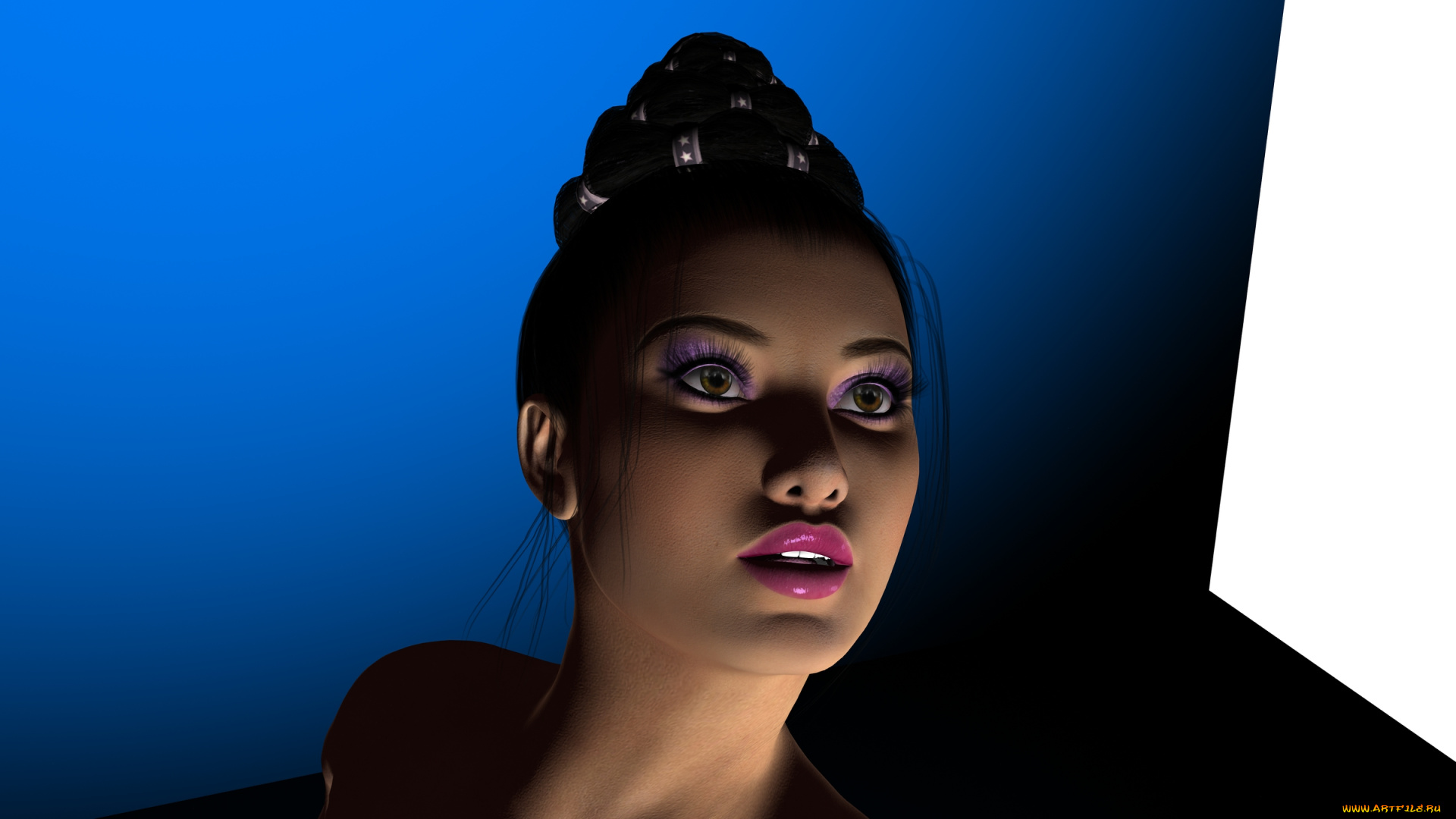 3д, графика, portraits, , портрет, взгляд, лицо, девушка