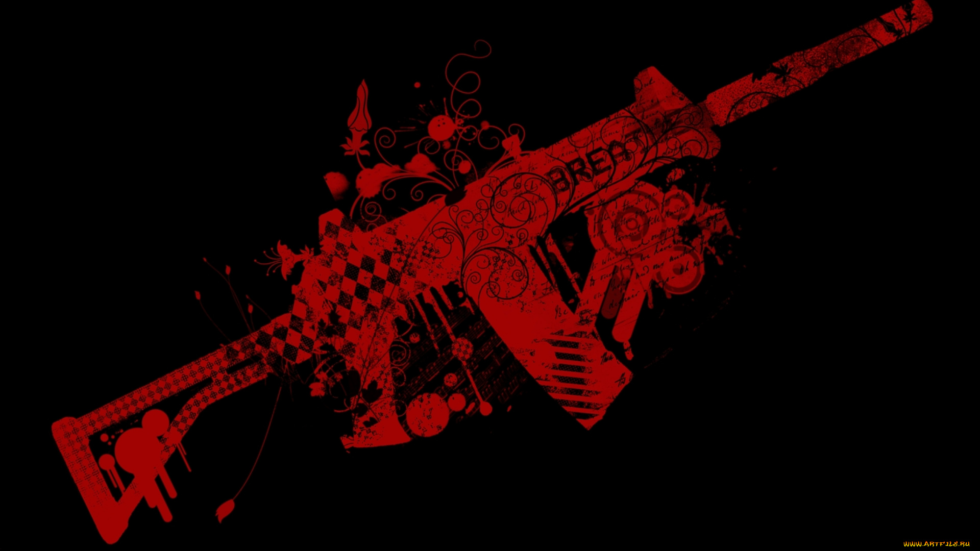 рисованные, минимализм, автомат