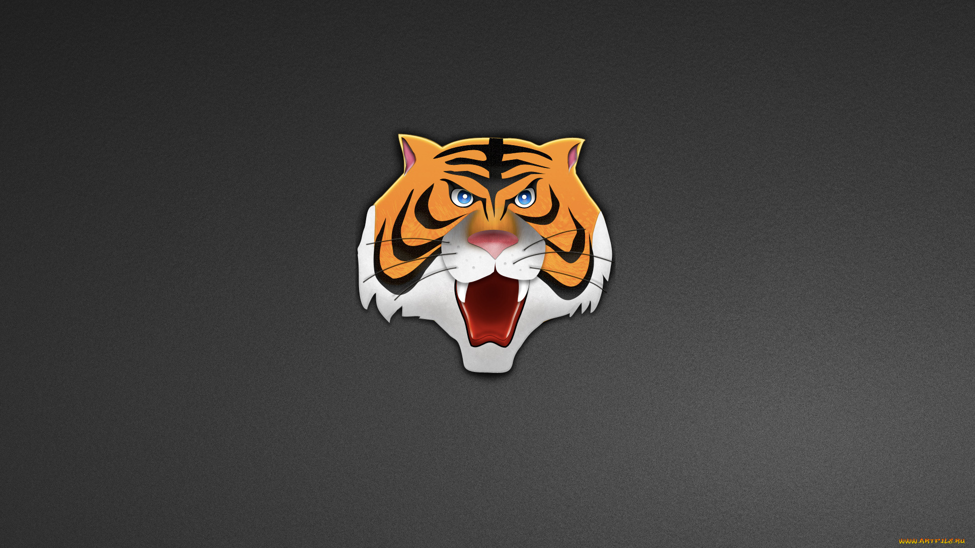 рисованные, минимализм, тигр, head, голова, tiger