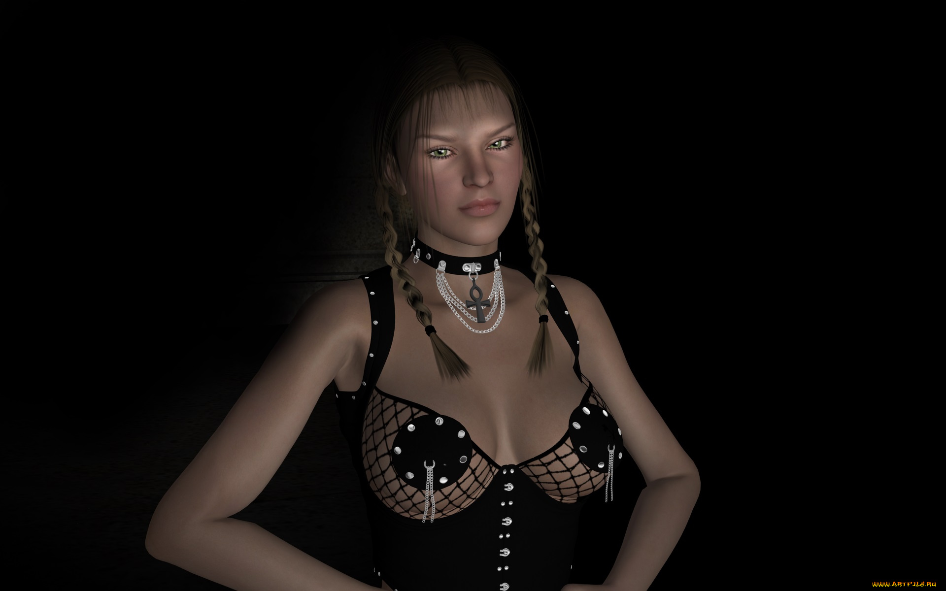 3д, графика, people, , люди, девушка, взгляд