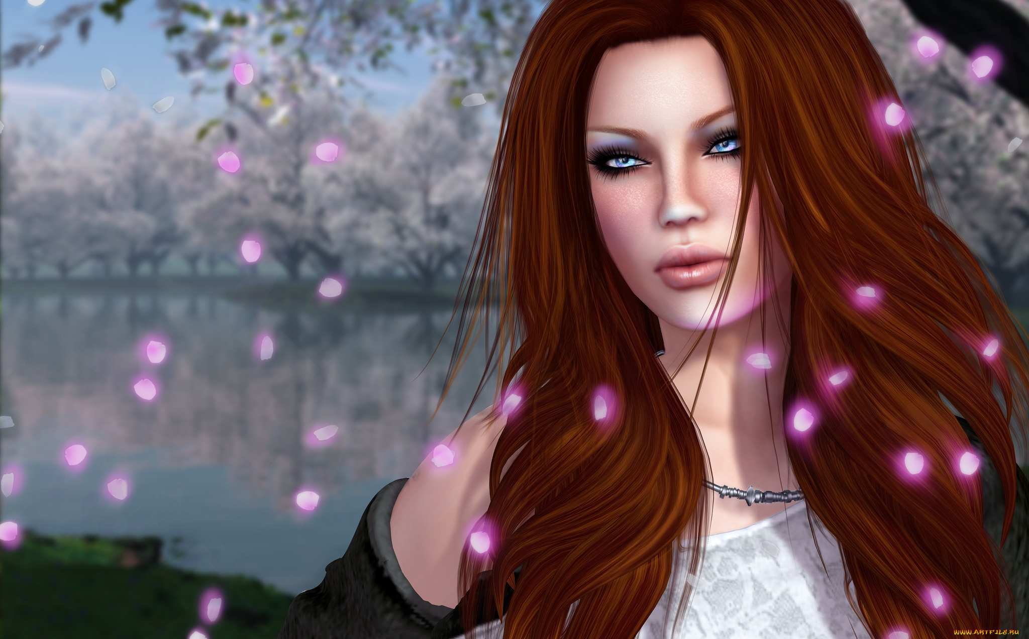 3д, графика, portraits, , портрет, волосы