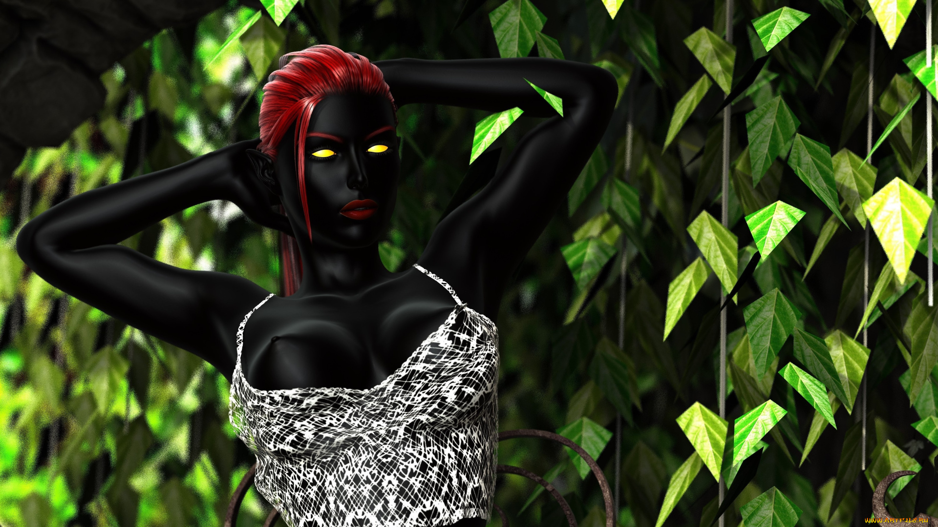 3д, графика, фантазия, , fantasy, взгляд, халки, фон