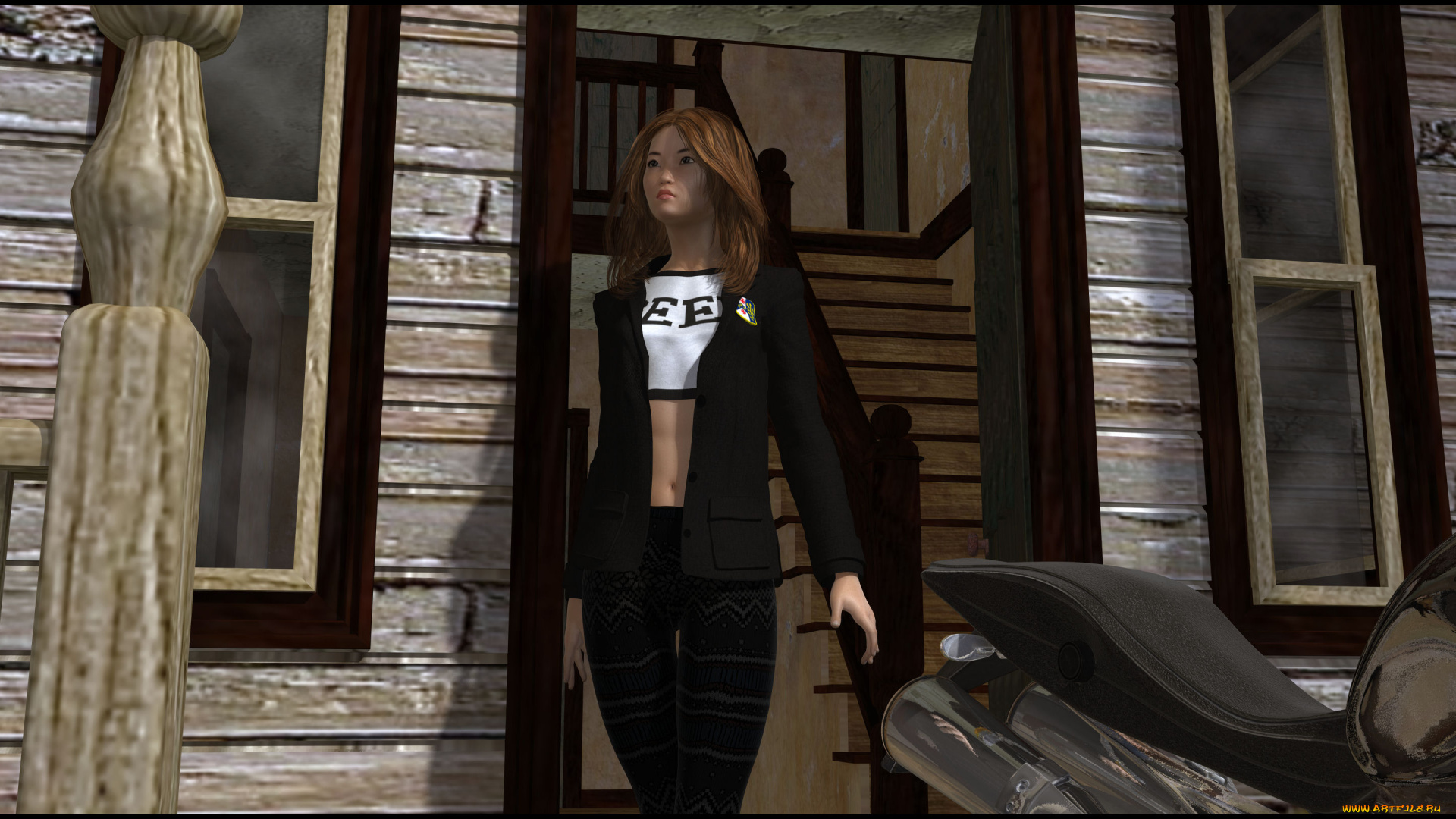 3д, графика, люди, , people, девушка, взгляд, фон