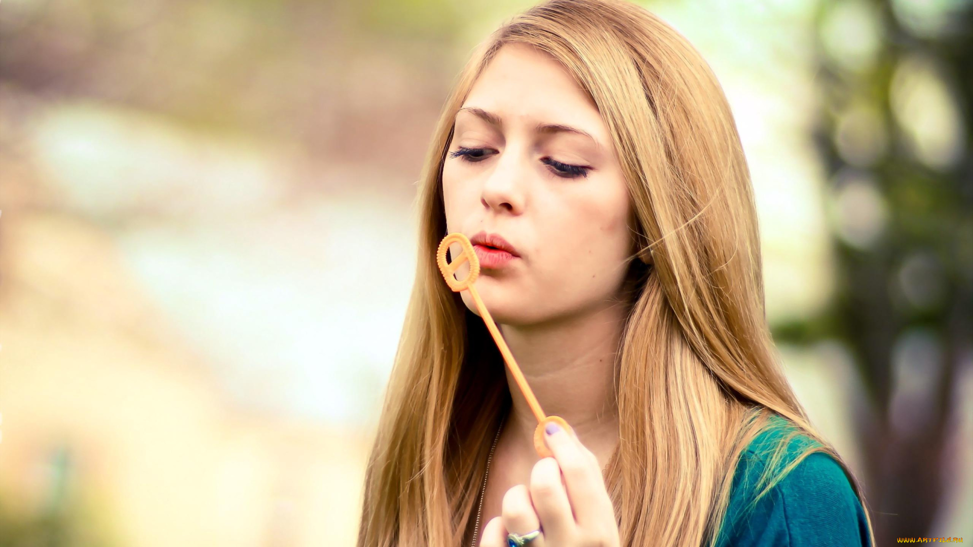 девушки, -unsort, , блондинки, кольцо, палочка, пузыри, лицо, блондинка