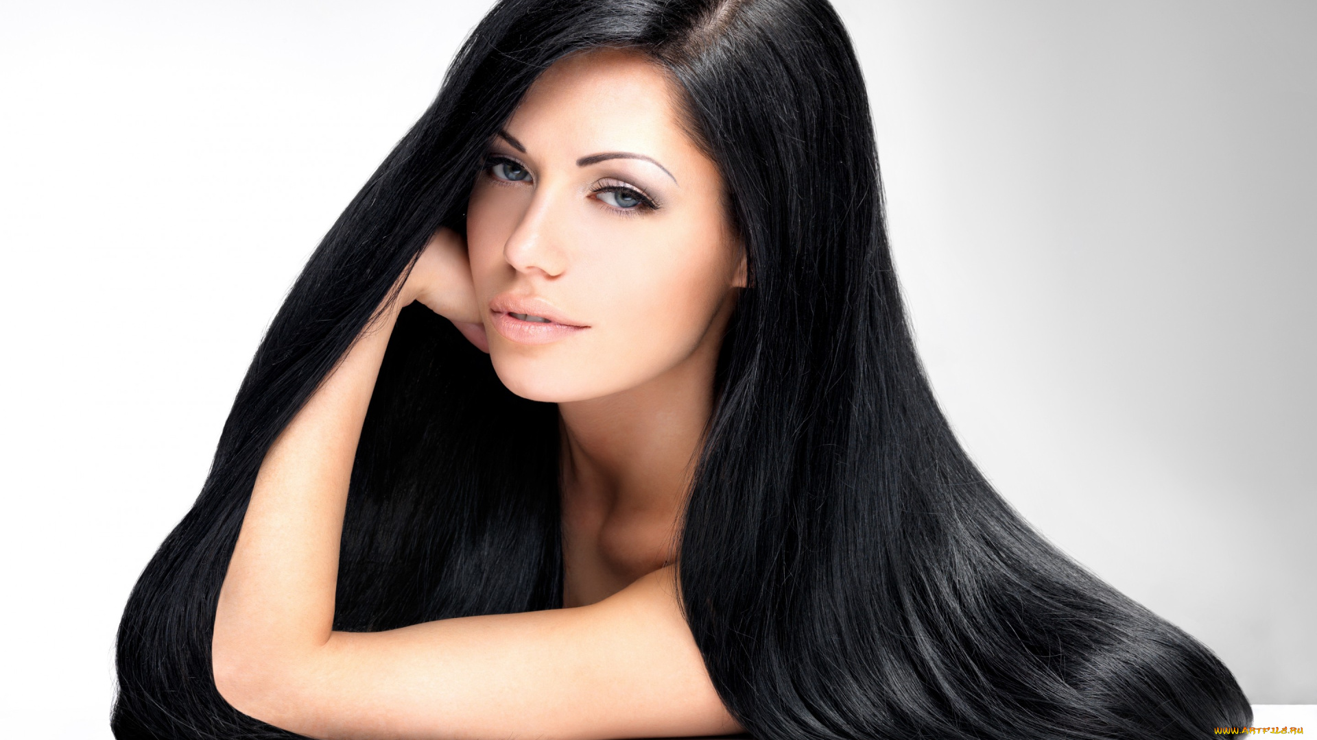 девушки, -unsort, , лица, , портреты, девушка, модель, длинные, волосы, черные, взгляд