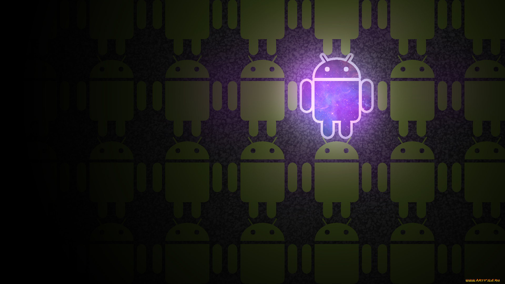 компьютеры, android, робот, зеленый, другой, яркий, андройд, космос, свет, лампа