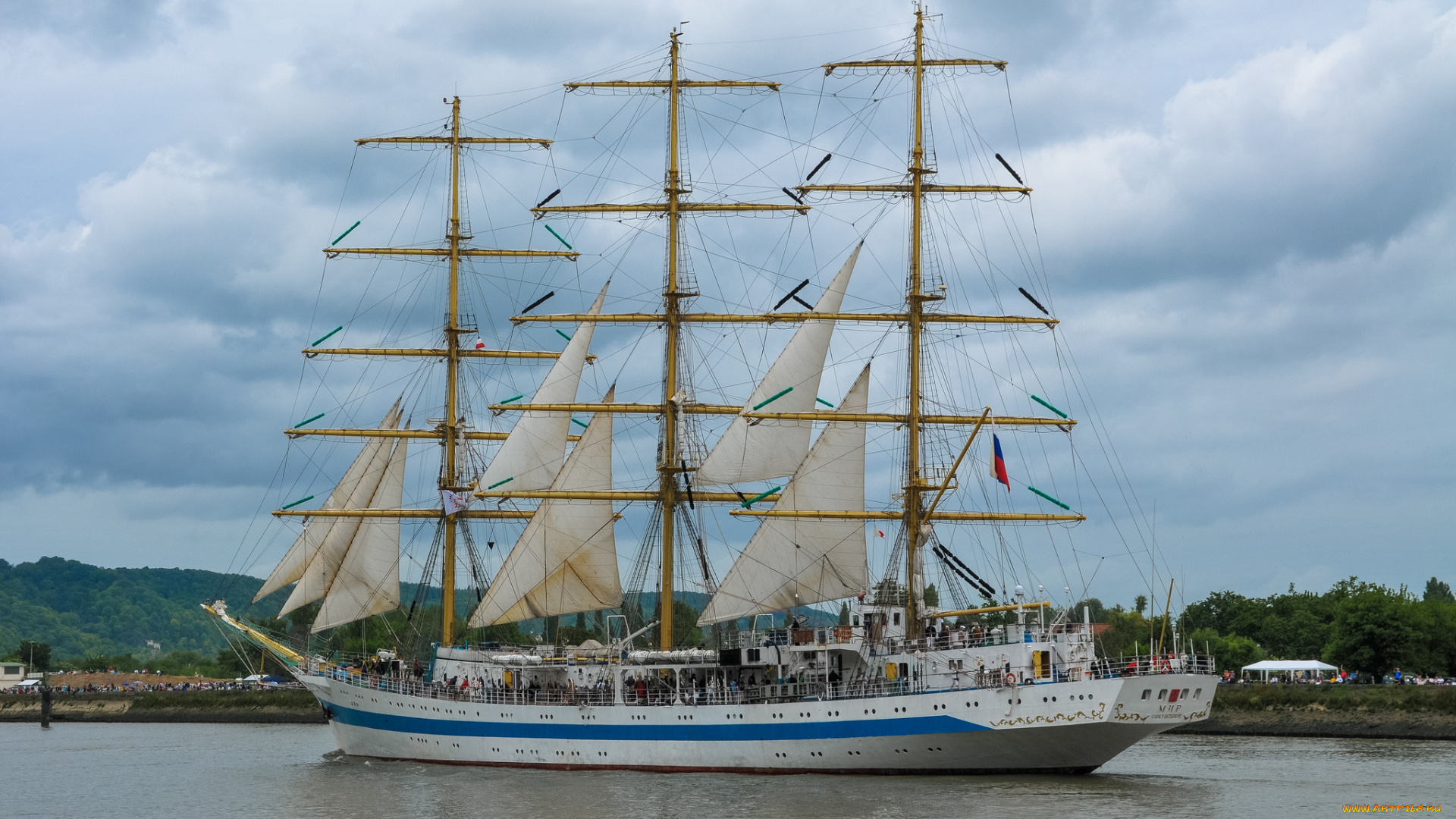mir, корабли, парусники, мачты, корабль, вымпел, паруса