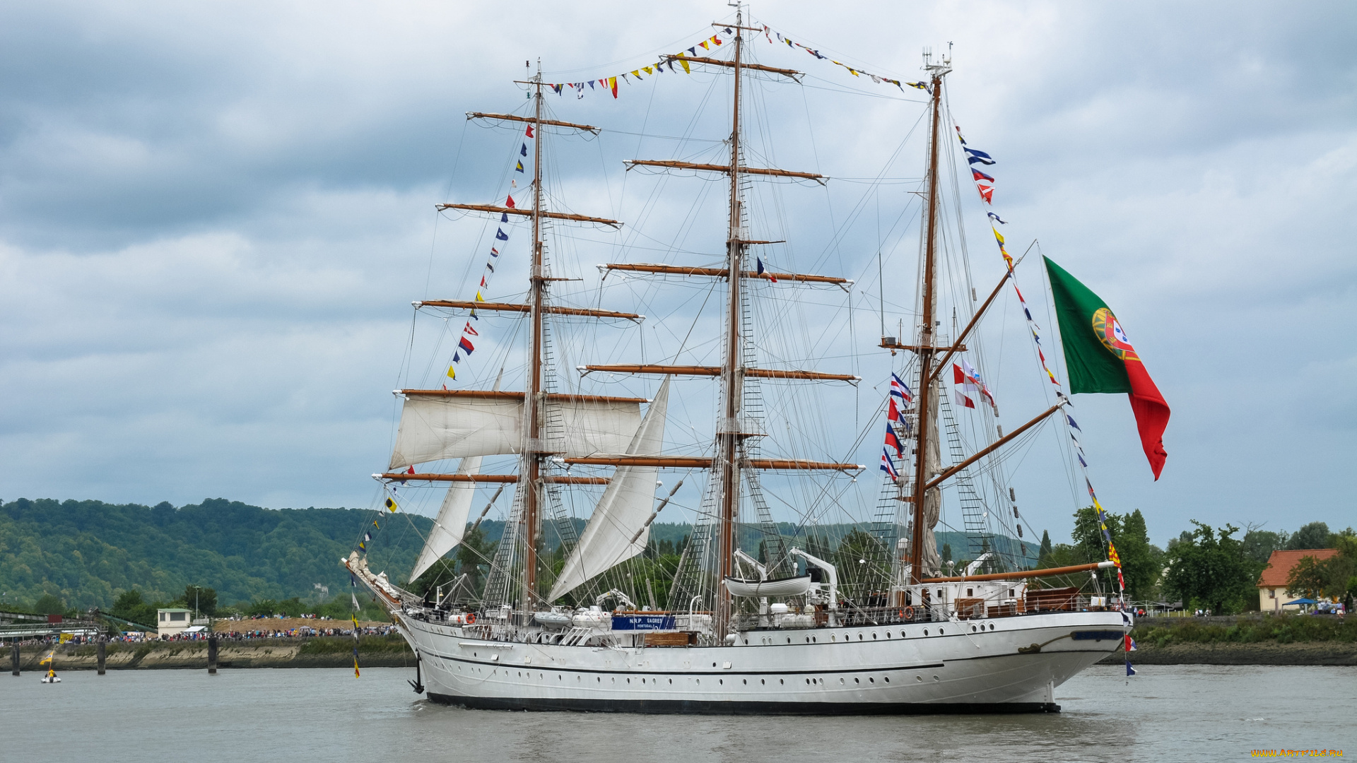 sagres, корабли, парусники, мачты, корабль, вымпел, паруса