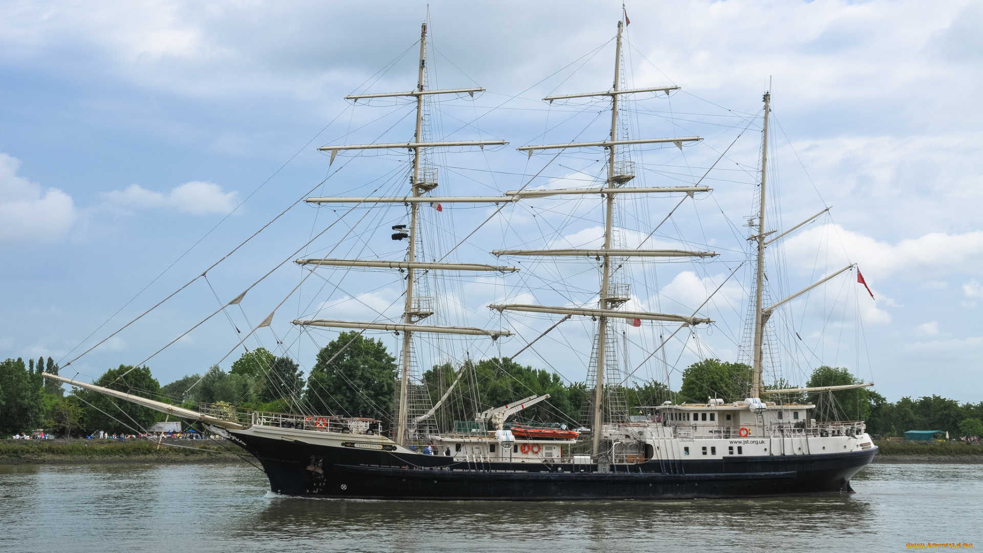 tenacious, корабли, парусники, вымпел, паруса, корабль, мачты