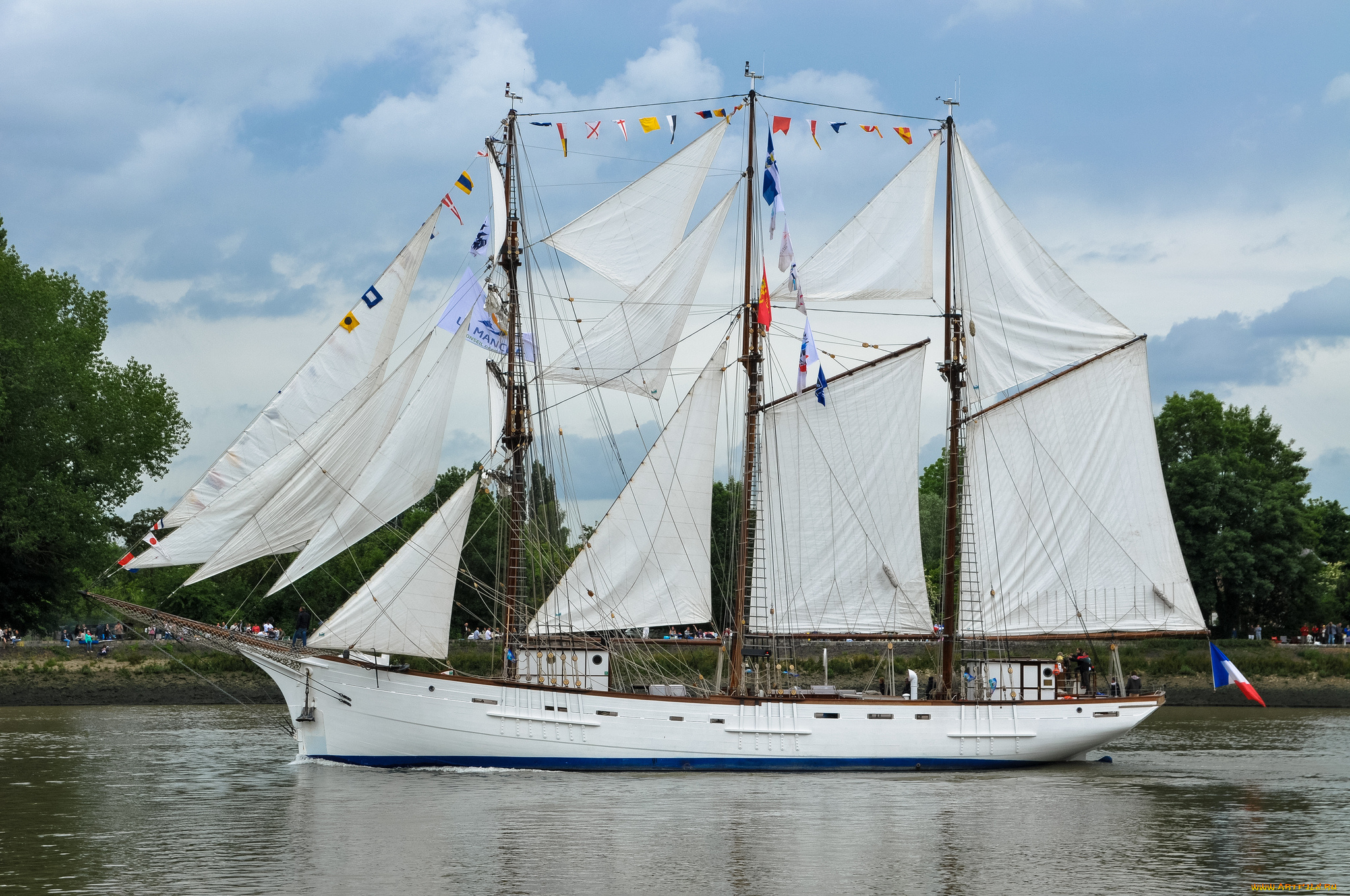 marite, корабли, парусники, корабль, вымпел, паруса, мачты