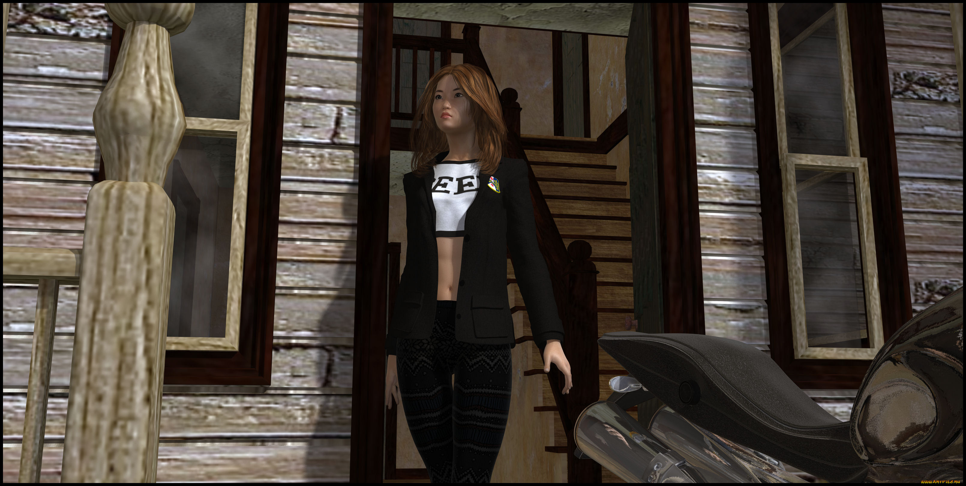 3д, графика, люди, , people, девушка, взгляд, фон