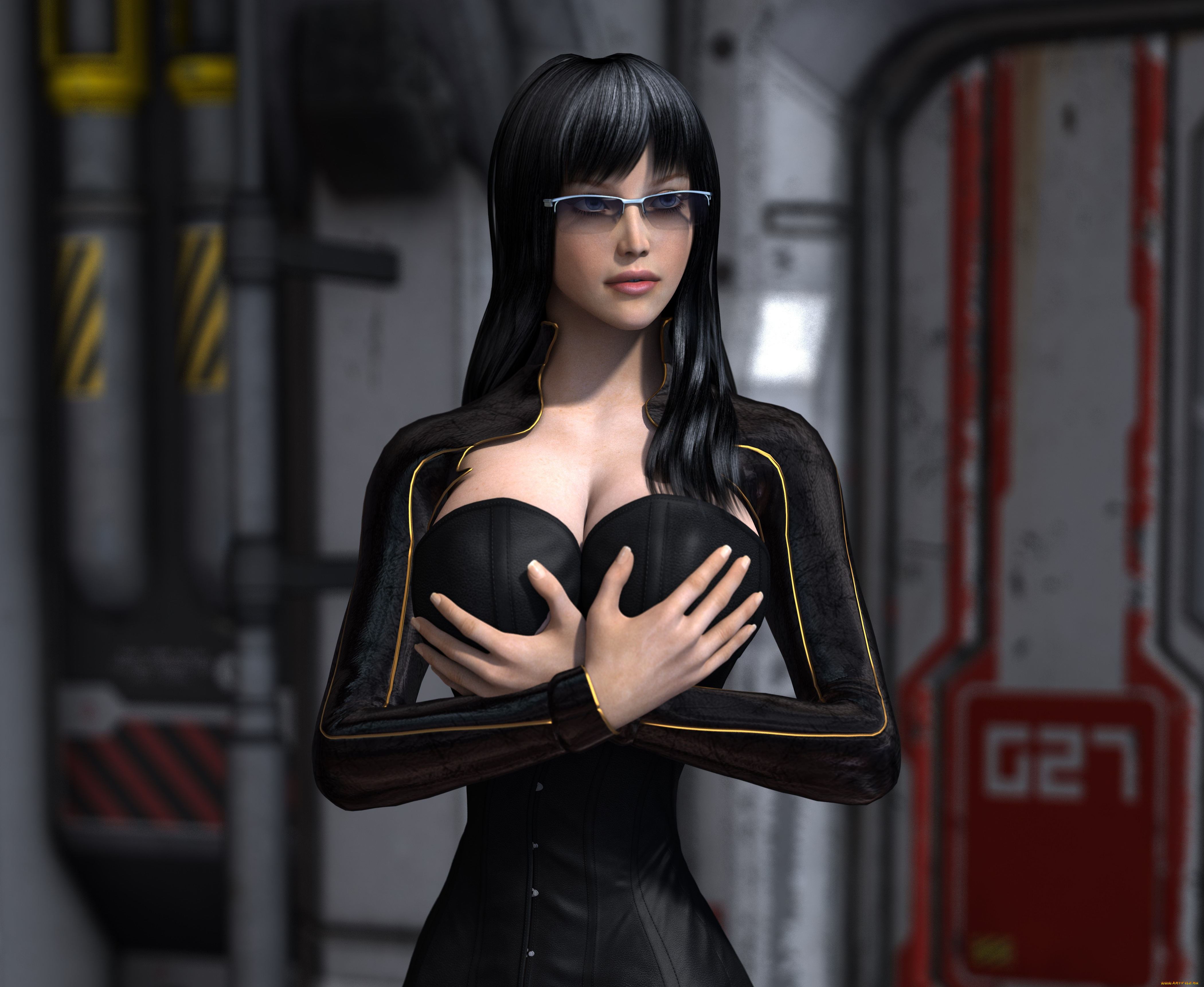 3д, графика, люди, , people, девушка, фон, взгляд