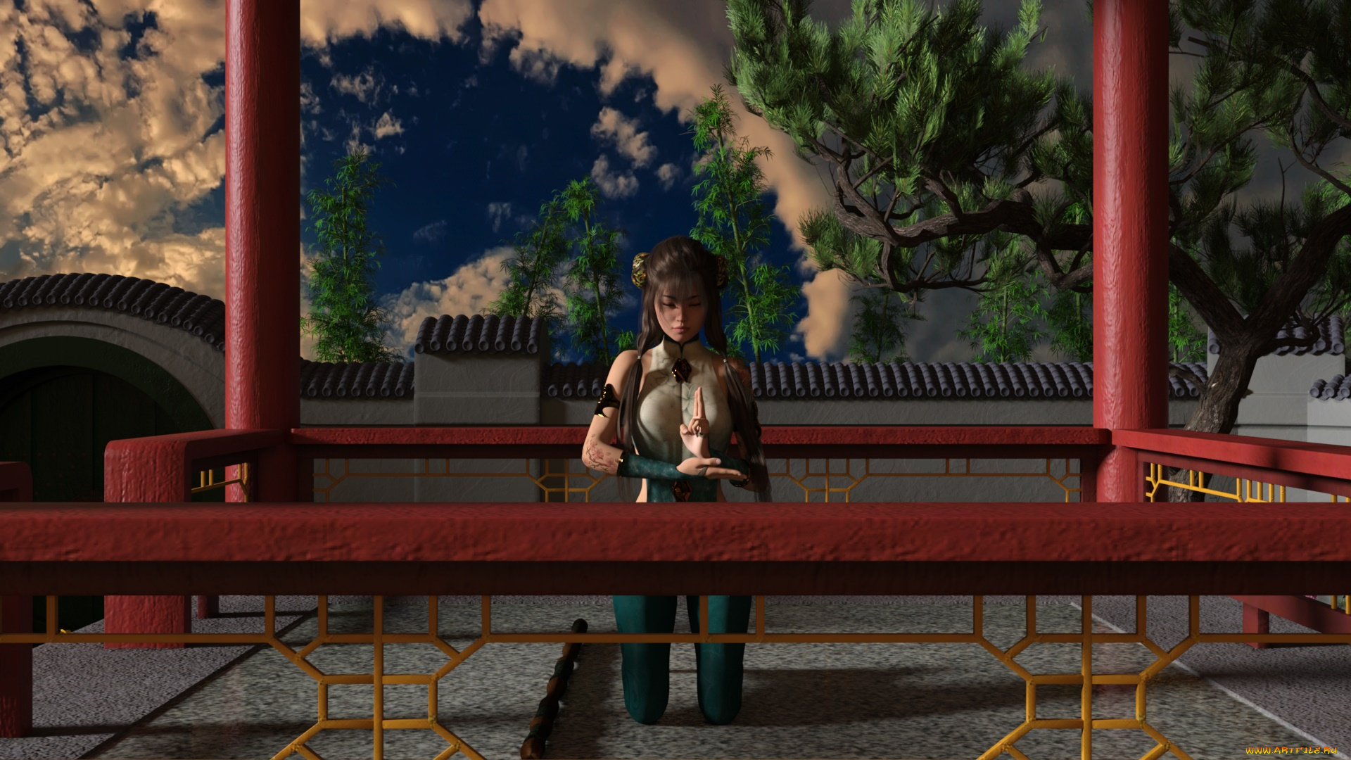 3д, графика, люди, , people, девушка, взгляд, фон