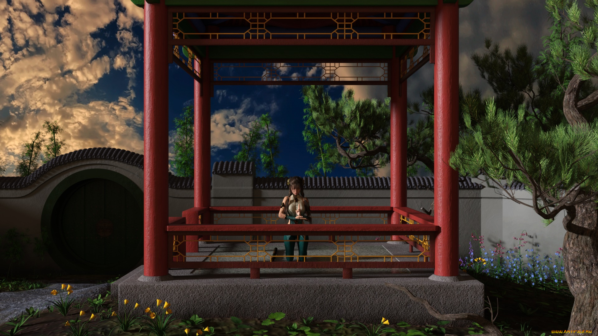 3д, графика, люди, , people, девушка, взгляд, фон