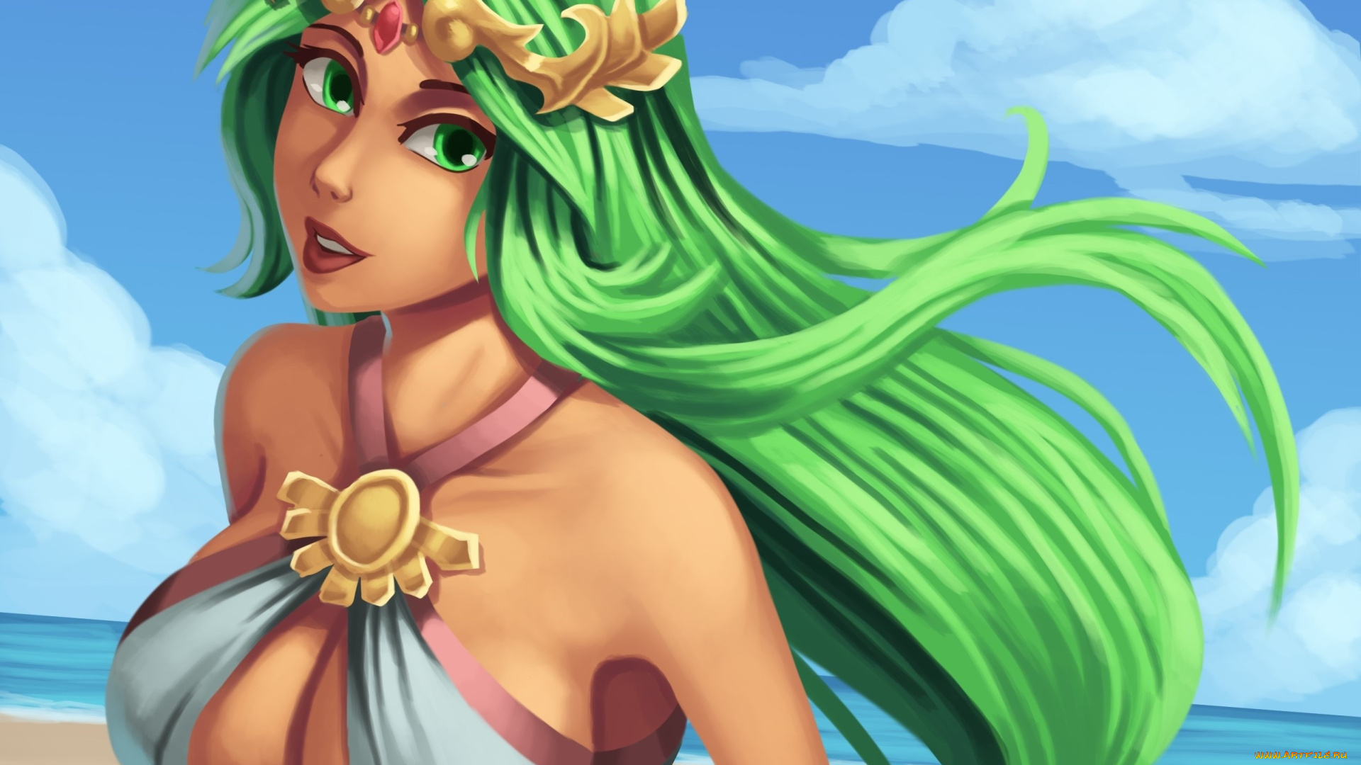 векторная, графика, девушки, , girls, фон, взгляд, девушка