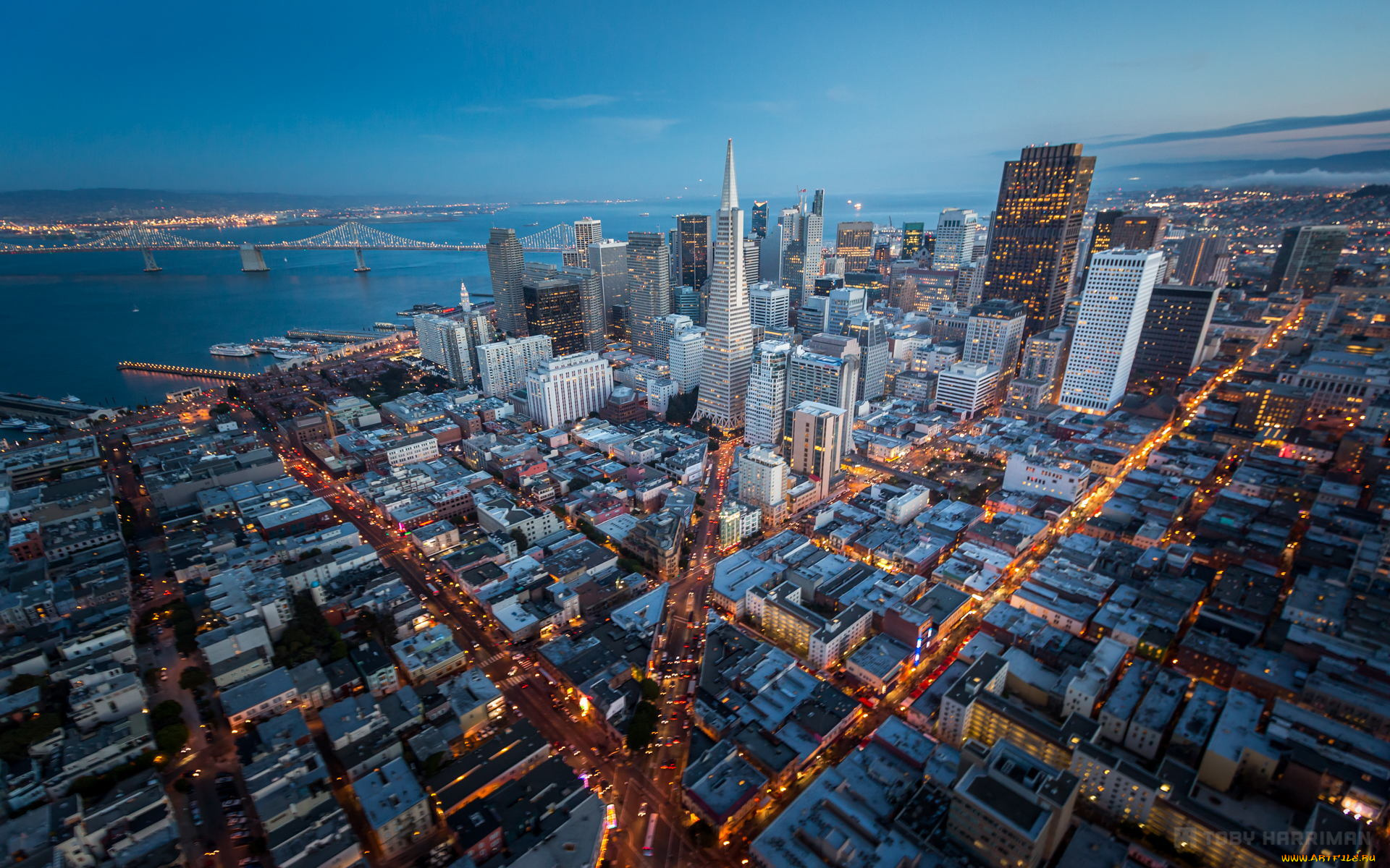 города, -, панорамы, панорама, высота, мегаполис, калифорния, небоскребы, usa