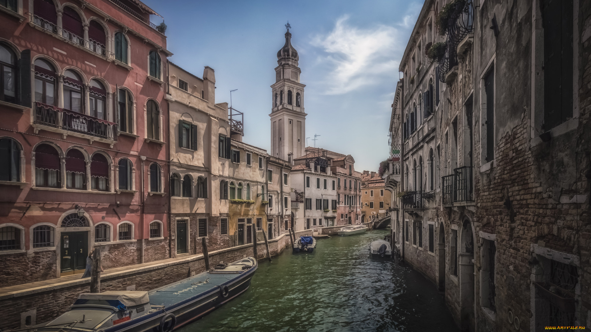 canal, rio, de, la, pleta, in, venice, города, венеция, , италия, храм