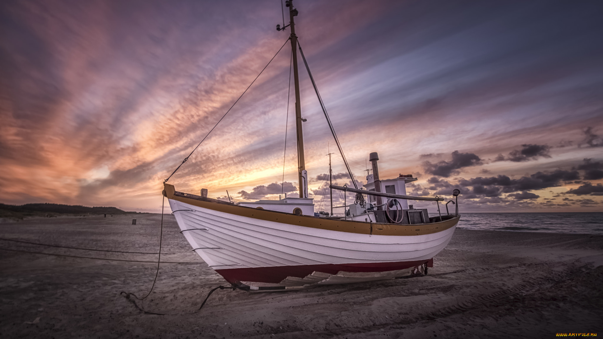 корабли, баркасы, , , буксиры, пляж