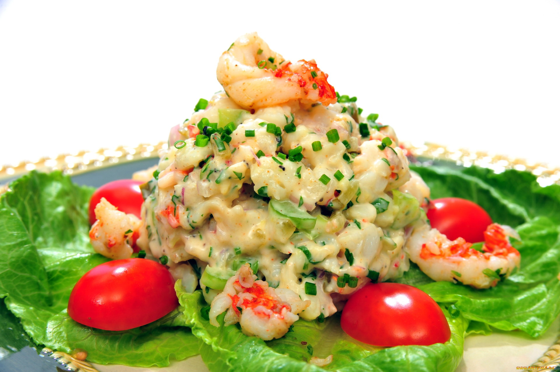 еда, салаты, , закуски, помидоры, креветки, салат