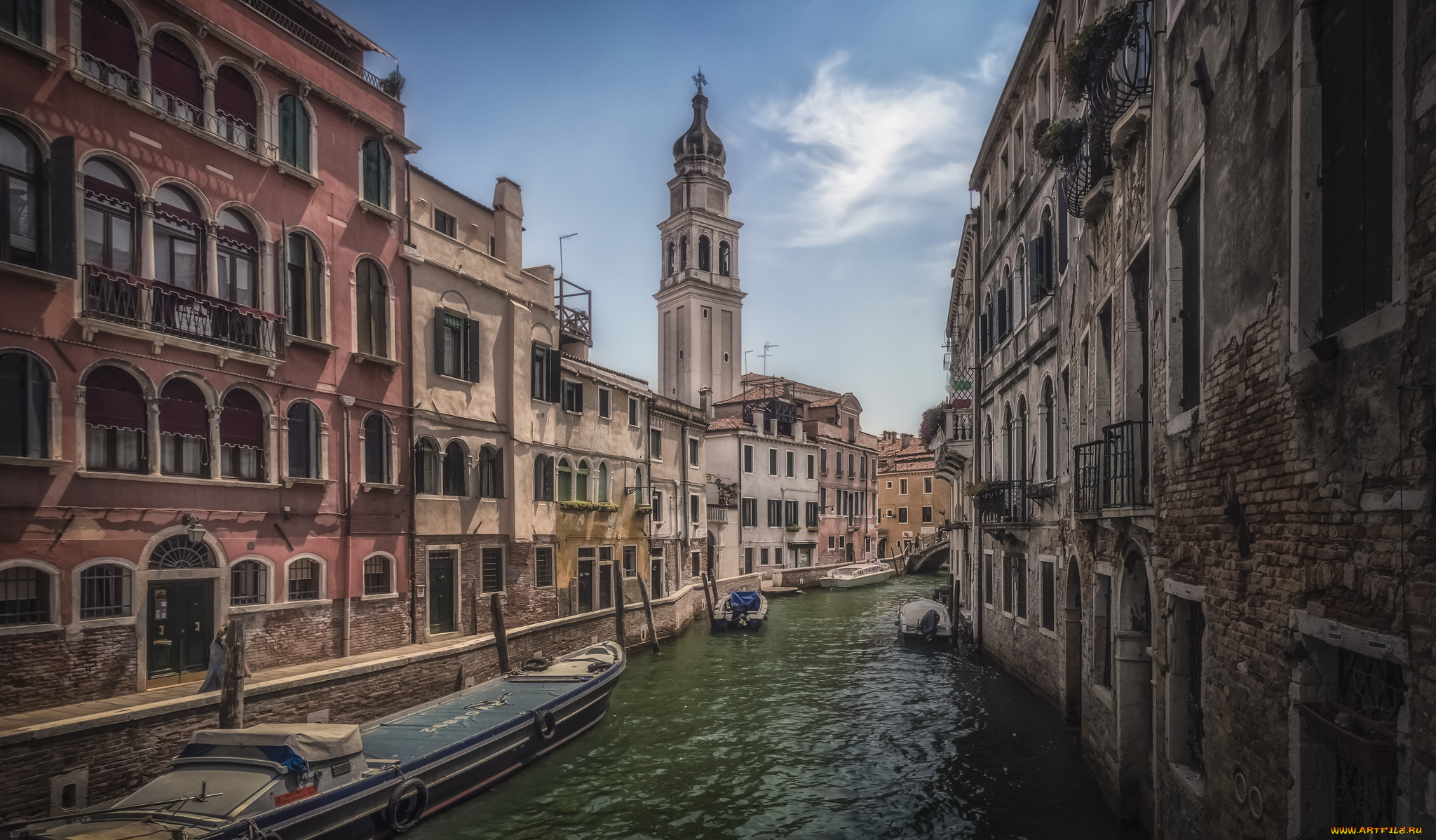 canal, rio, de, la, pleta, in, venice, города, венеция, , италия, храм