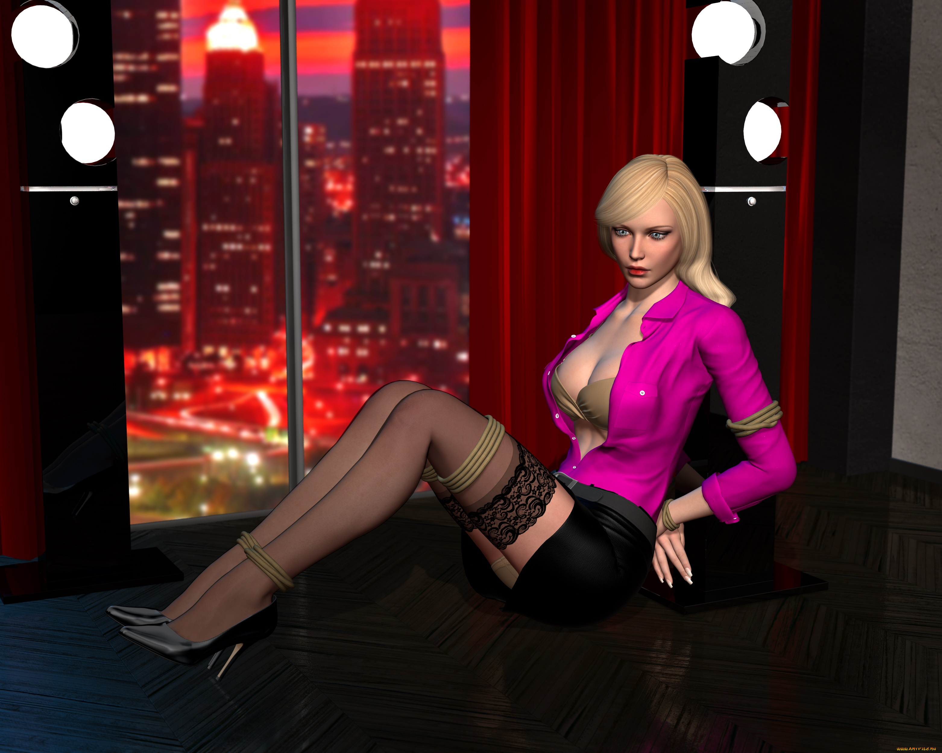 kathy, in, trouble, 3д, графика, фантазия, , fantasy, девушка, взгляд, фон