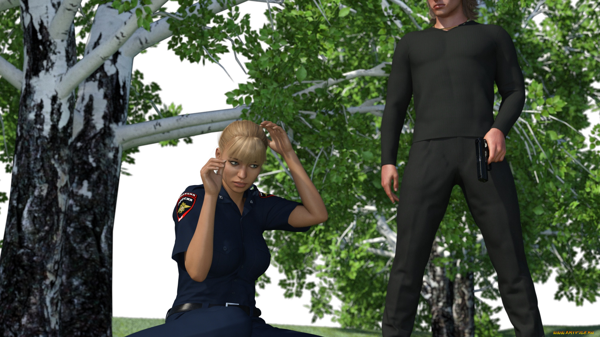 3д, графика, фантазия, , fantasy, взгляд, фон, девушка