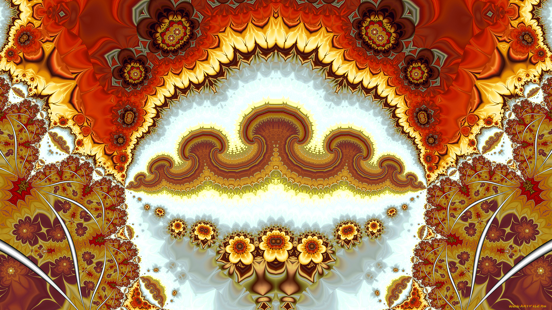 3д, графика, фракталы, , fractal, цвет, фон, узор