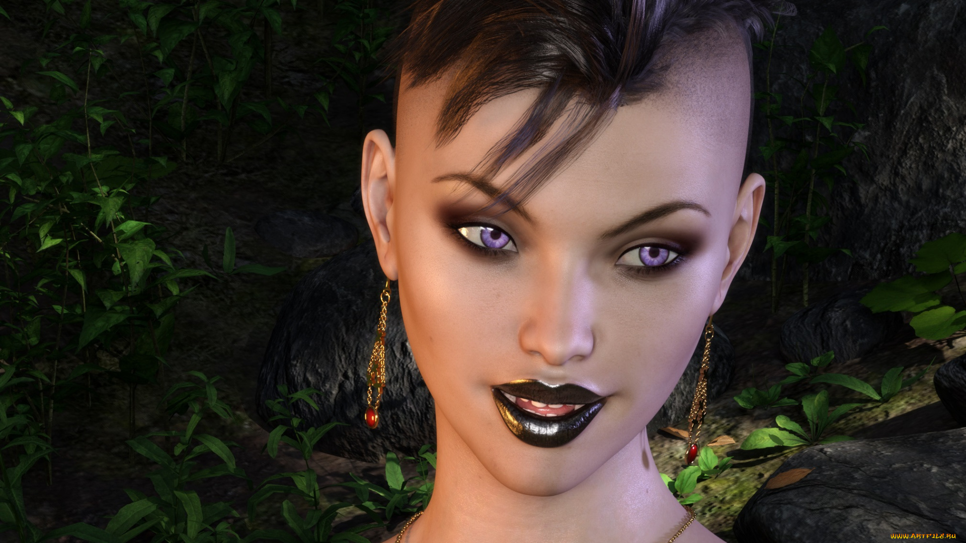 3д, графика, портрет, , portraits, фон, девушка, взгляд