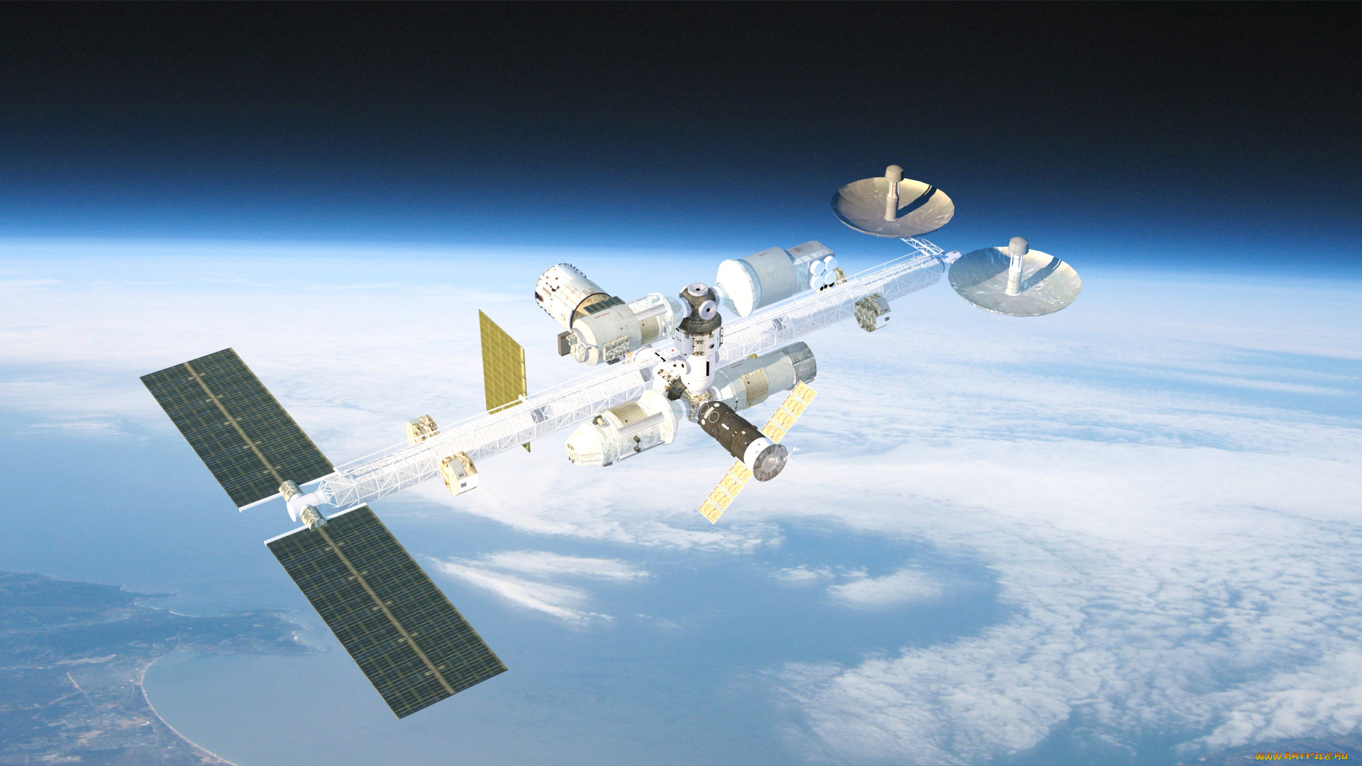 космос, космические, корабли, , космические, станции, mir, 2