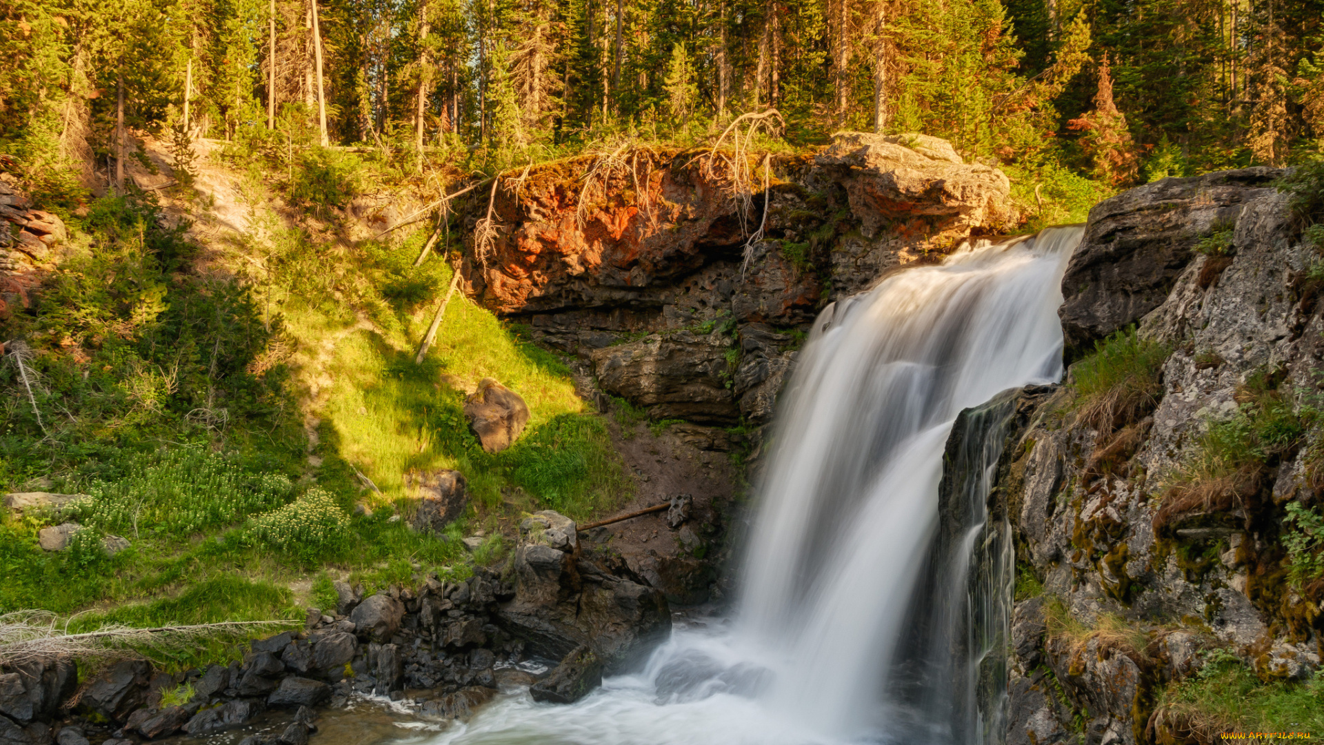 природа, водопады, простор