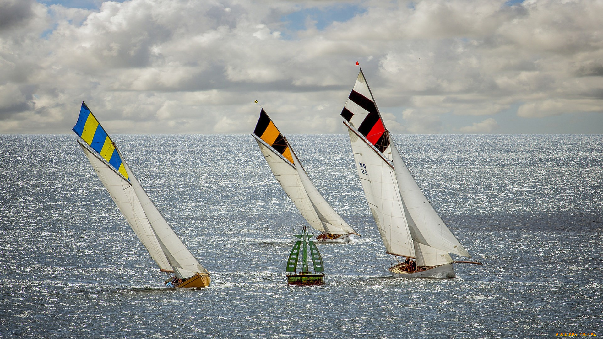 спорт, парусный, спорт, регата