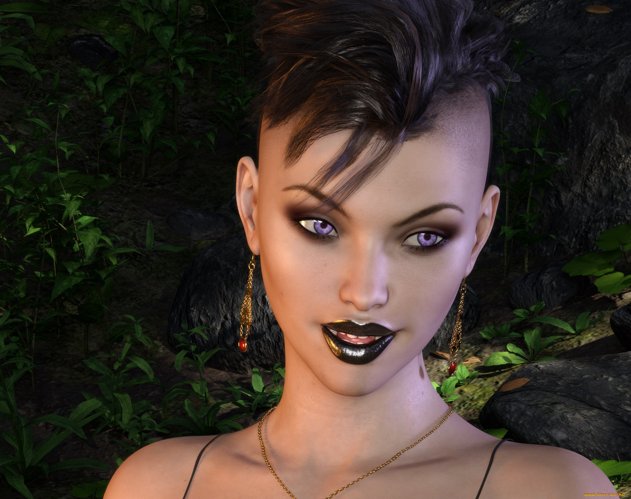 3д, графика, портрет, , portraits, фон, девушка, взгляд