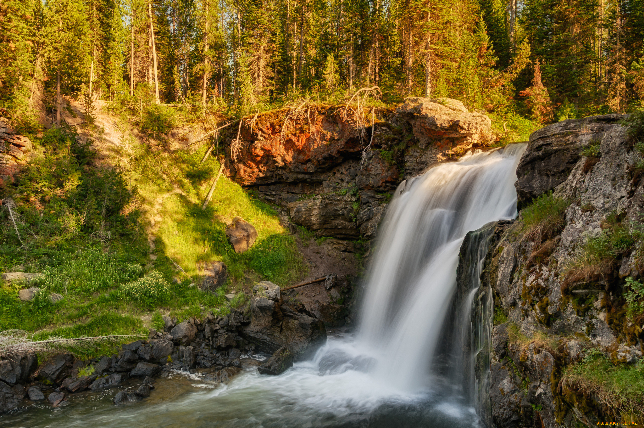 природа, водопады, простор